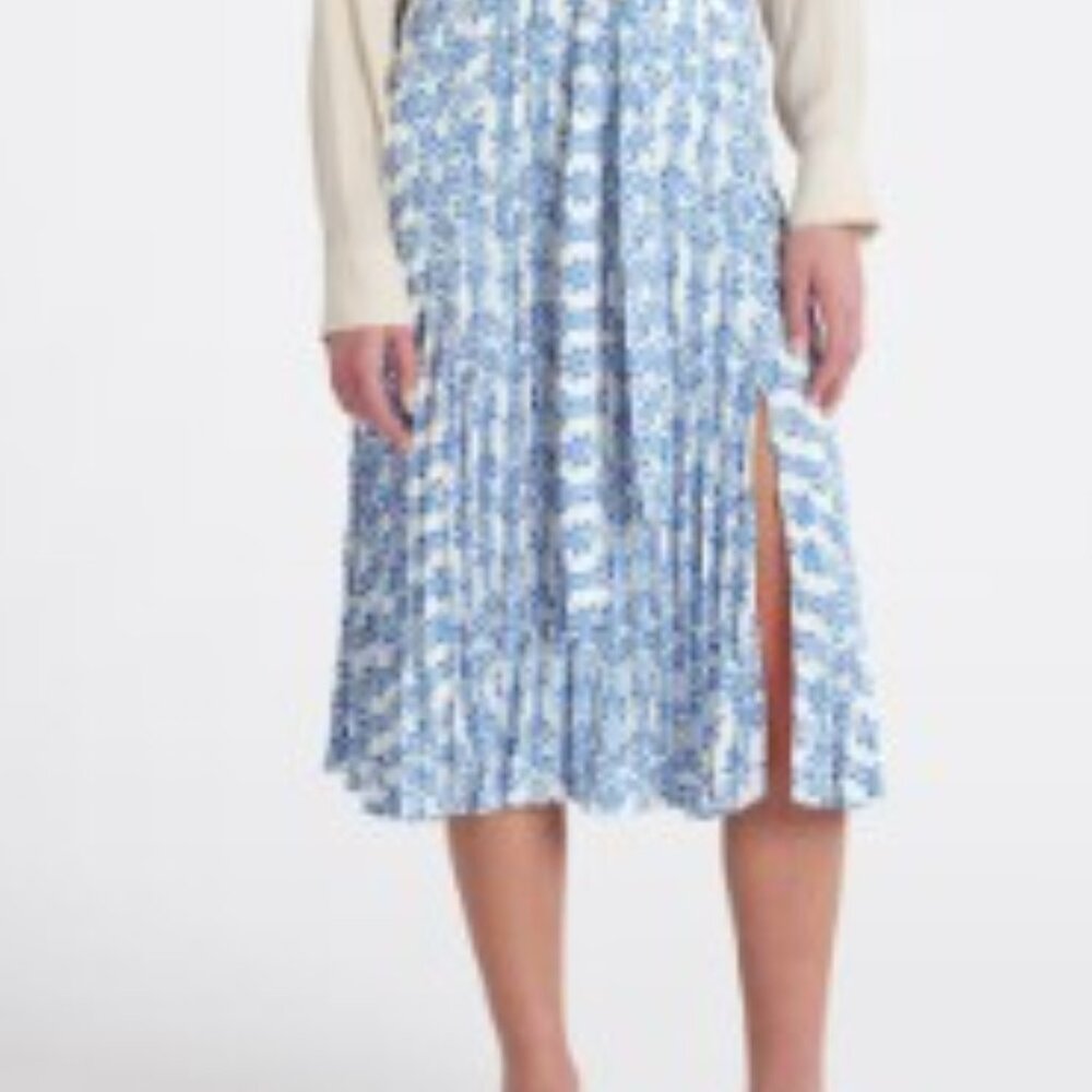 Blue Skies Saige Pleated Midi Skirt